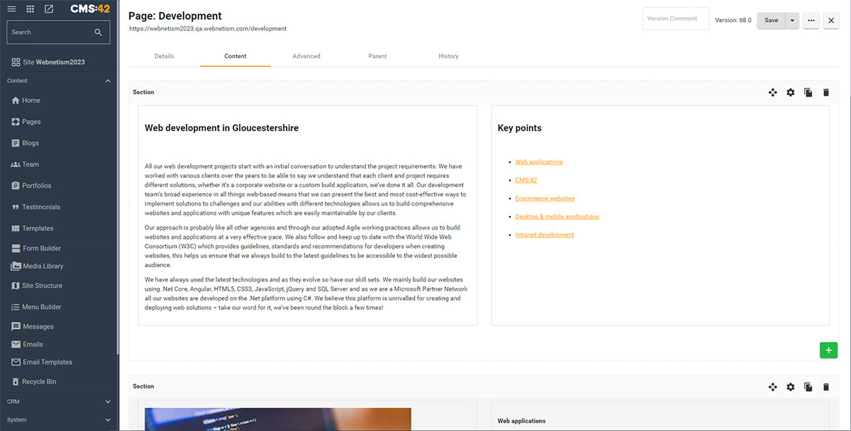 CMS:42 Content Editor